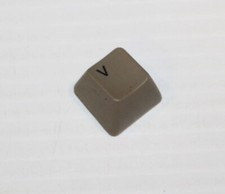 Vintage Apple IIe A2S2064 Desktop Part - Genuine OEM Keyboard Key Keycap "V"