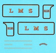 Hornby O Gauge Loco 2115 No 1 | LMS | Screen Printed Waterslide Decal
