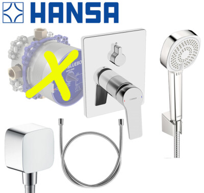 Hansa Twist Unterputz Armatur Set Wanne Badewannenarmatur Dusche OHNE Bluebox
