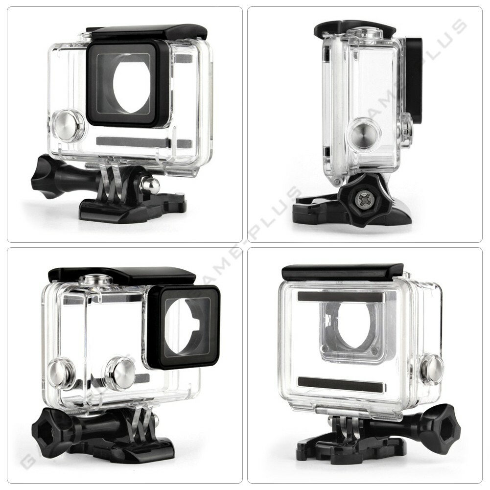 For GoPro Hero 4 3+ 3 Underwater Waterproof Dive Housing Case + Head
