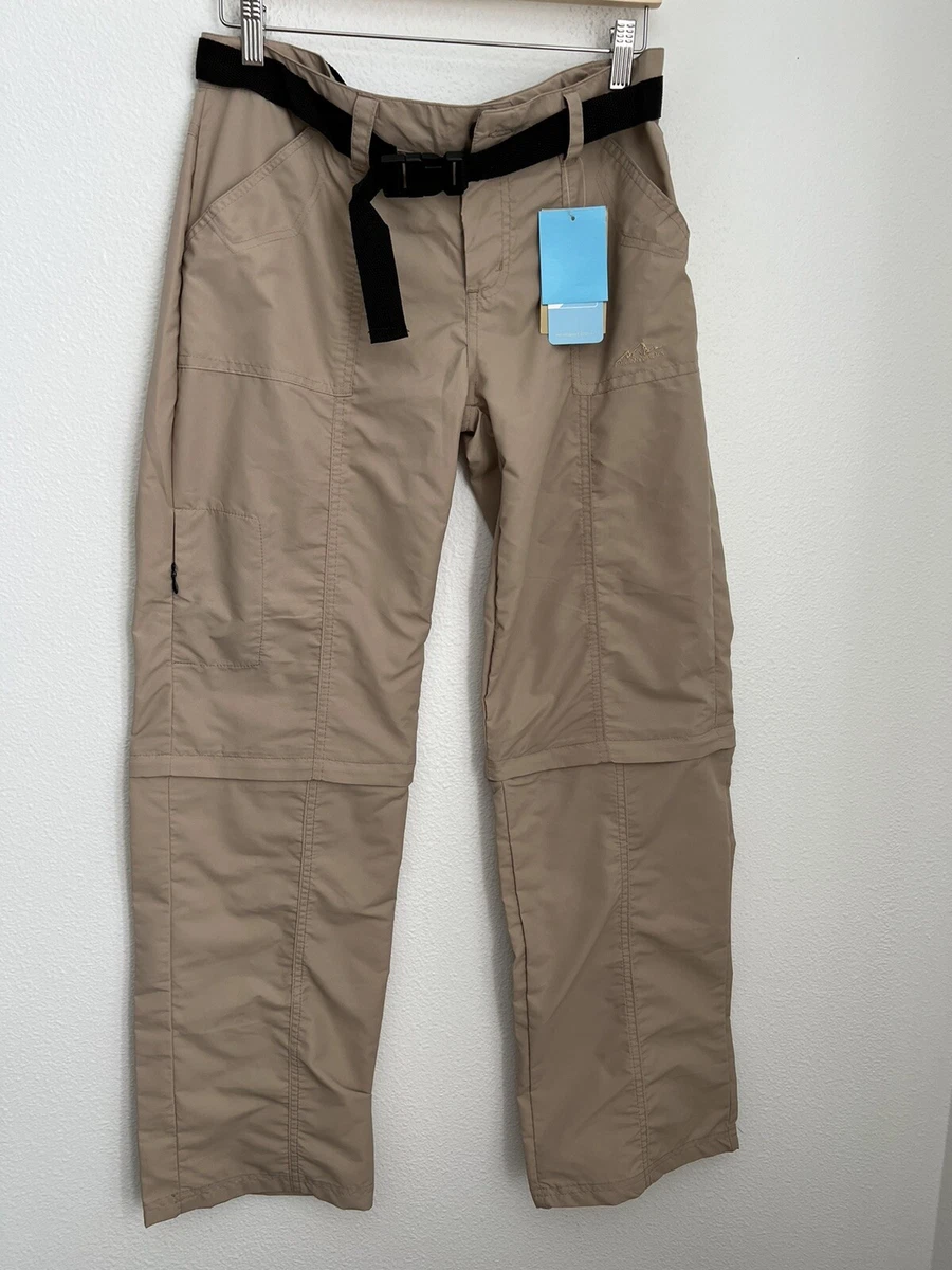 American Outback Convertible Hiking Camping Fishing Pants Tan Women's M SPF