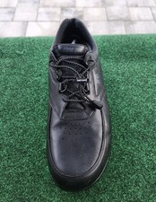 USA made SAS Men Sz 14 Black Leather Walking Shoes TimeOut Nathan Shoe Strings