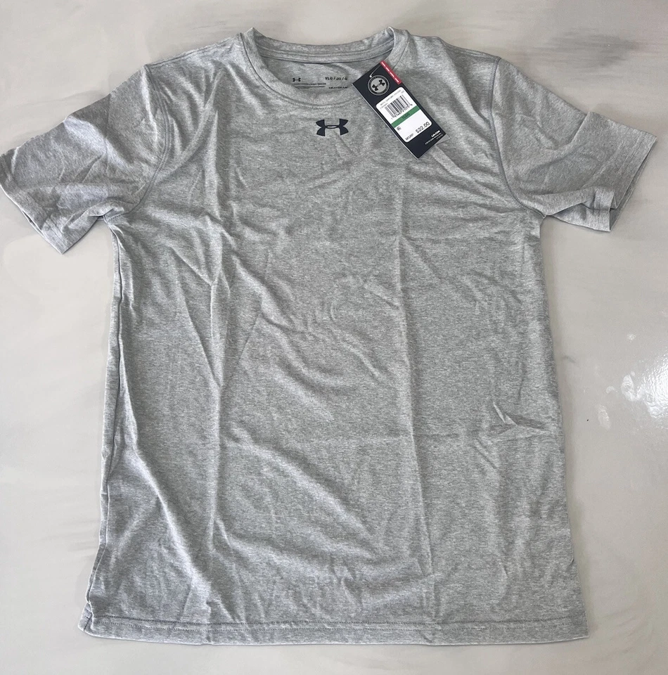 Under Armour Youth Locker 2.0 Shirt GRAY HEATHER | BLACK YTH LG - Image 3 of 4