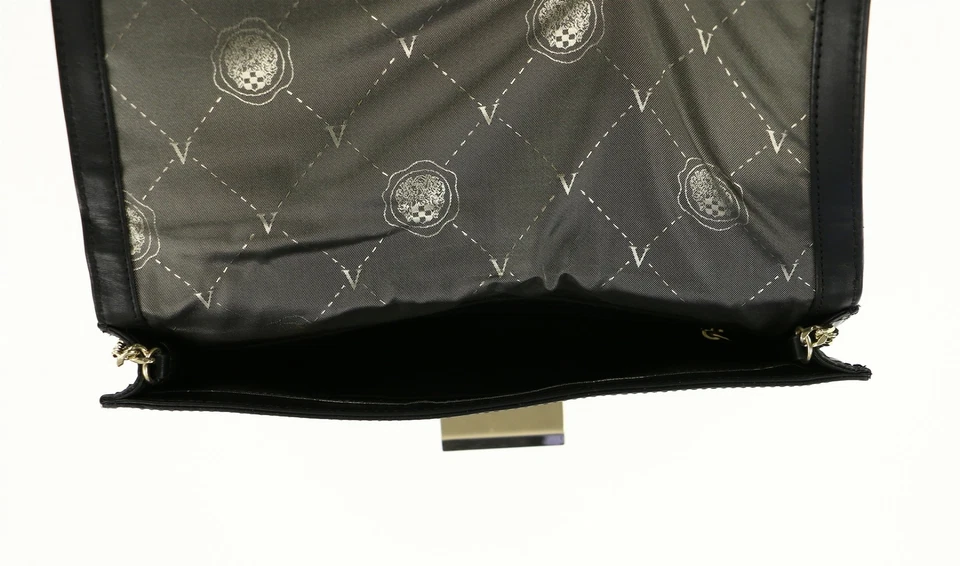 Vince Camuto 245151 Clutch Magnética Feminina Couro Caleb Preta/Cheatah - Imagem 4 de 4