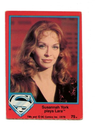 1978 DC Comics Superman The Movie Card #75 Susannah York plays Lara