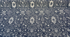 Sunbrella Attribute Indigo Blue Damask 145373-0001 Outdoor Fabric By the yard
