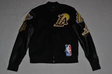PRO STANDARD LOS ANGELES LAKERS BLENDED LOGO VARSITY JACKET  ALL SIZES BLACK NEW