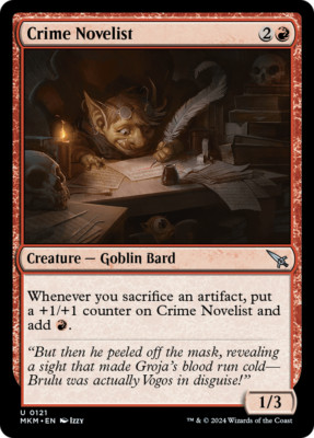 x1 Crime Novelist MKM MTG 121 UNCOMMON M/NM 1x