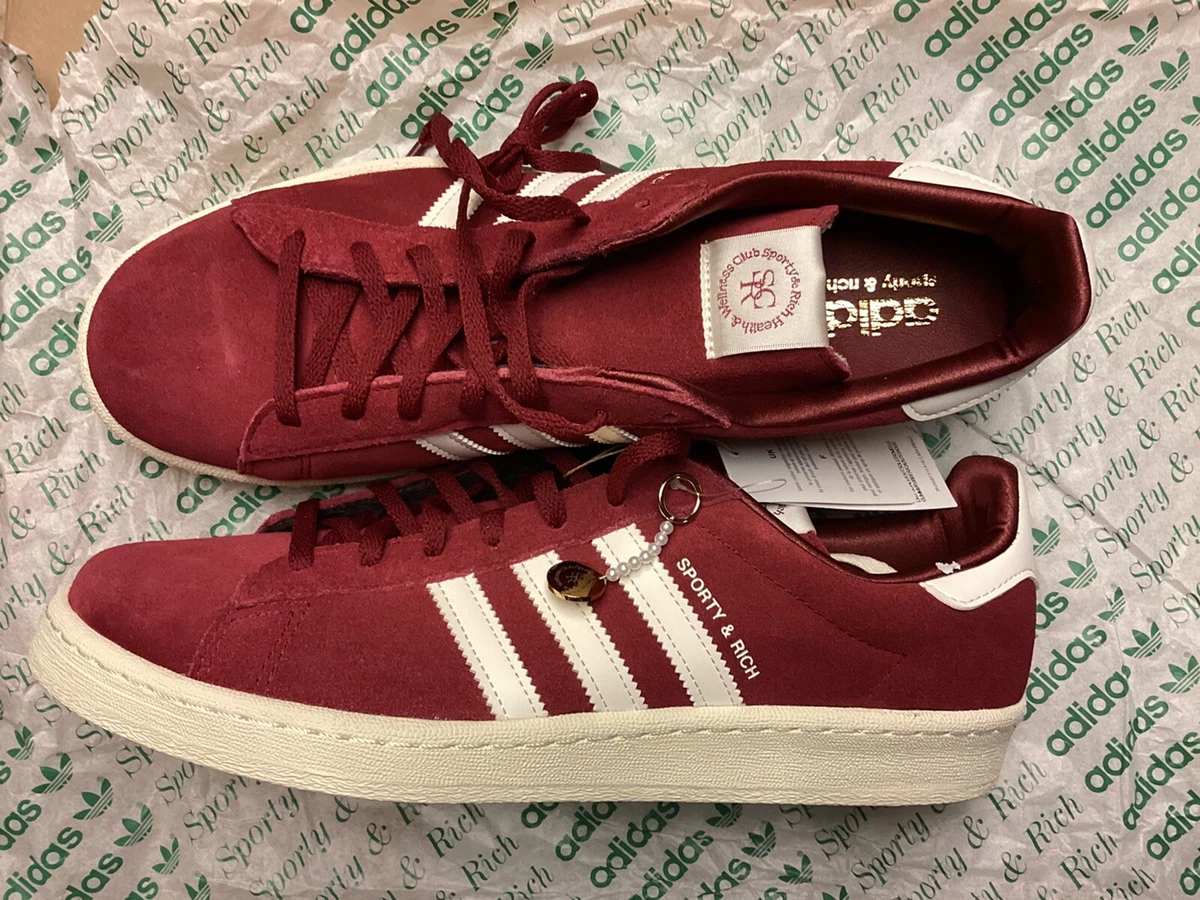 Apelar a ser atractivo Demon Play Todos los años Adidas Campus 80s x Sporty &amp; Rich Sneakers - New (GAR) | eBay