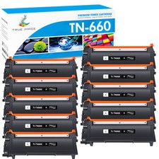 10 TN660 Black Toner Compatible With Brother TN-660 MFC-L2700DW HL-L2300D L2320D
