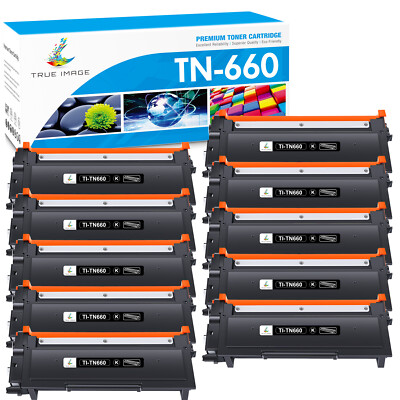 10 TN660 Black Toner Compatible With Brother TN-660 MFC-L2700DW HL-L2300D L2320D
