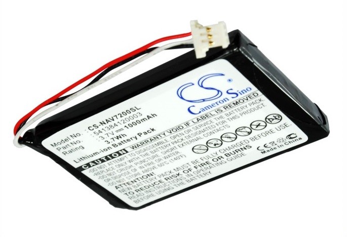 BATTERIE 1000mAh Tipo 541384120003 GTC39110BL08554 Per Navigon 72 Plus Vivere