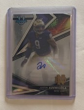 2022 Bowman’s Best University Justin Ademilola Autograph blue mark on back