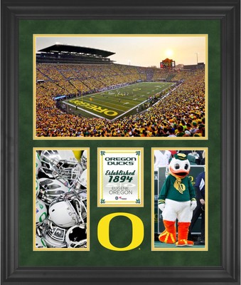 Ducks Autzen Stadium Framed 20x24 3-Opening Collage