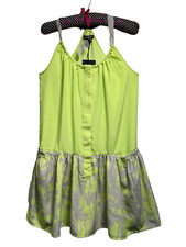 DKNY Sassy Skater Dress BNWT Sharp Green / Paloma Size 4/UK 12 Minidress Vibrant