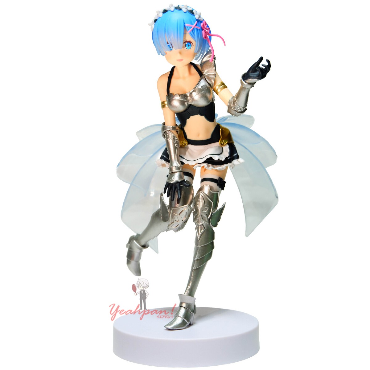 Re:Zero Rem Ram Maid Armor ver. EXQ Figure Set BANPRESTO FROM