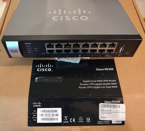 CISCO SYSTEMS RV325 Gigabit Dual WAN VPN 14 Router
