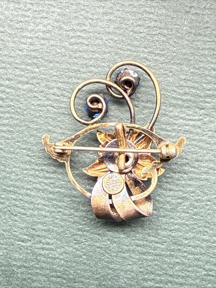 1/20 12k GOLD Filled AntiqueVintage Victorian Style Brooch Pin