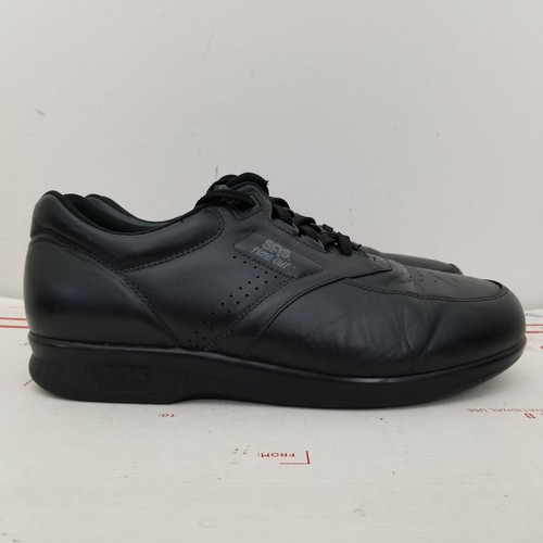SAS Time Out Schuhe Herren Größe 10,5 M Schwarz Sneaker Oxford Leder Freizeit Komfort