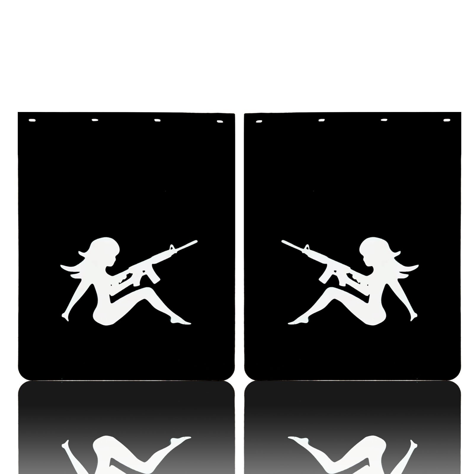 24x30 Heavy Duty Black Mud Flaps for Semi Trucks Trailers 2PCS