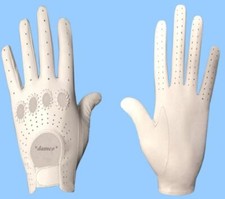 NEW MENS WHITE LEATHER DRIVING GLOVES size 8 or small GENUINE LAMBSKIN LEATHER