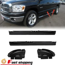 4PCS For 2002-2009 Dodge Ram Crew Cab 1500 2500 3500 Rocker Panels & Cab Corners