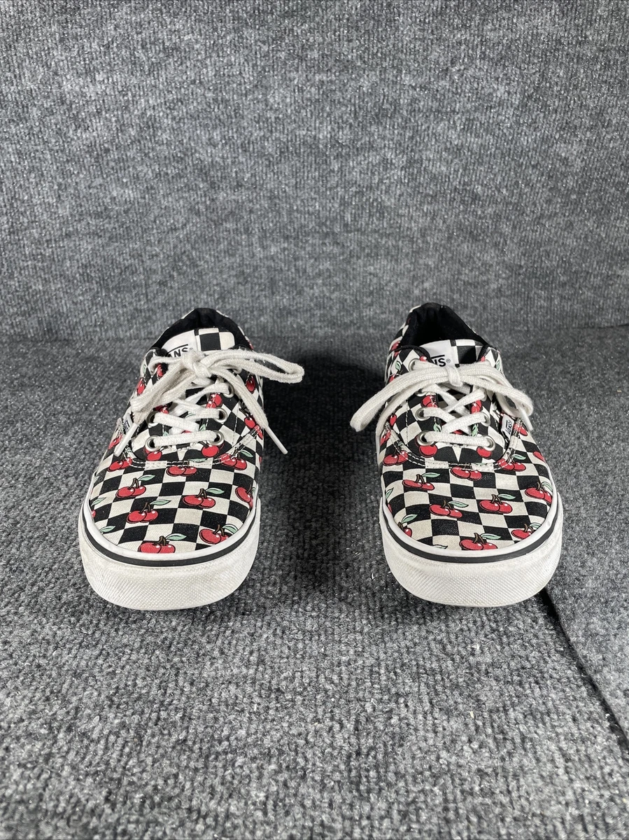 Vans Doheny Women s Size 8 Cherry Checked Red Black White Skate Shoes