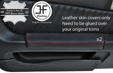 Rote Naht 2X Tür Armlehnen Oberteil Echtleder Bezüge Für Alfa Romeo GTV 916