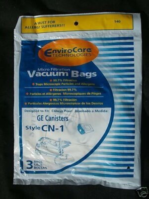 EnviroCare Vacuum Bags Designed To Fit G. E. Eureka CN-1 Vacuum Bags, 30 Bags