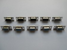 5 pairs RS232 Serial 9 Pin DB9 connectors female and male soldering plug M334