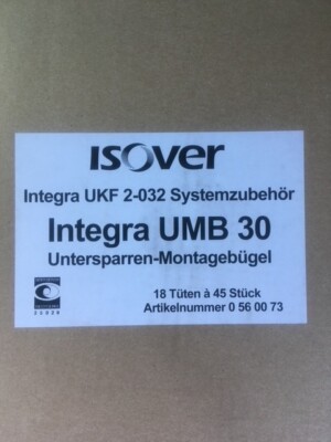 Isover Integra UMB 30 UKF 2-032 Systemzubehör, Untersparren   Montagebügel