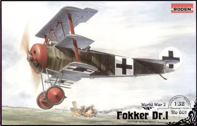 Roden 1/32 German Fokker Dr.I Tri-Plane Ro 601