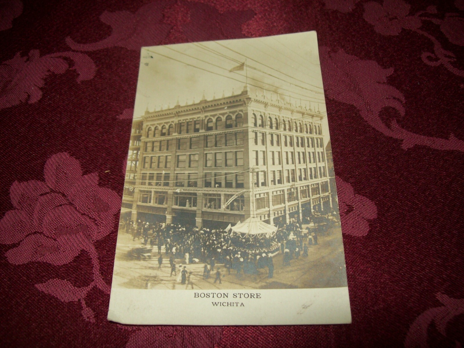 1907 RPPC BOSTON STORE WICHITA KANSAS KS STREET EVENT POSTCARD eBay