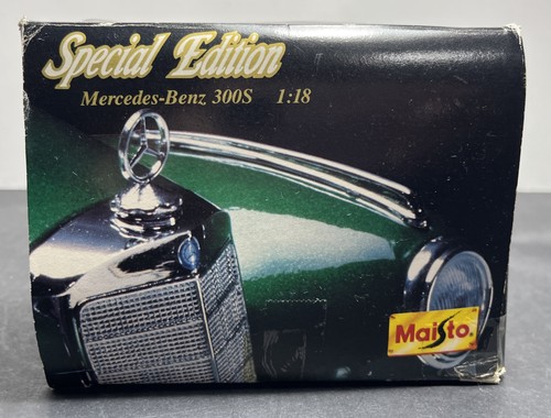 Maisto 1955 Mercedes Benz 300S White, Special Edition Diecast Car 1:18 NIB - Picture 4 of 9