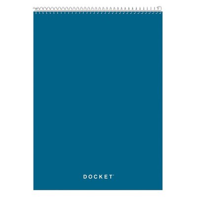 Tops Docket Wire-Bound Writing Pad, 8-1/2'' x 11-3/4'', x White