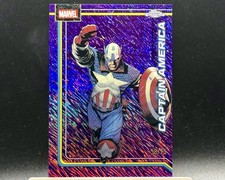 2026 Topps Chrome Marvel Comics Captain America Purple Shimmer 58/75 #19