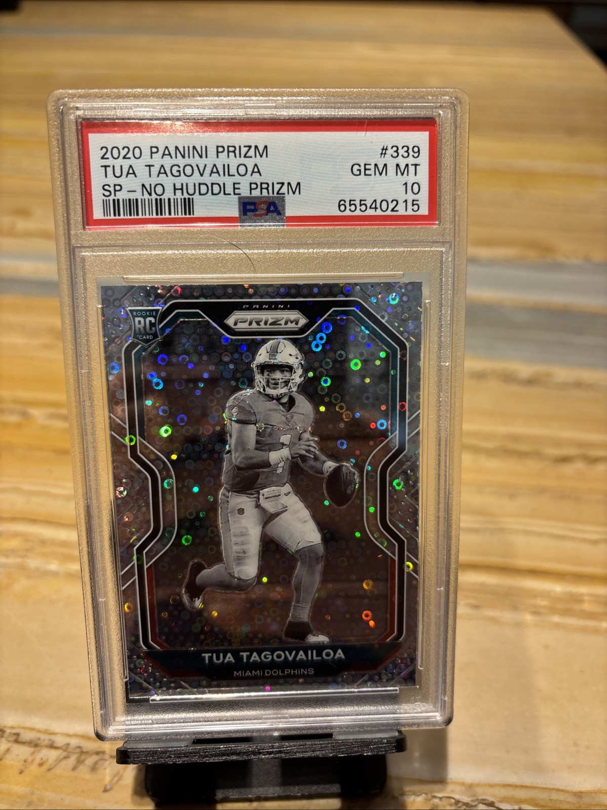 2020 Prizm - Rookie Variation Tua Tagovailoa #339 No Huddle Prizm Negative