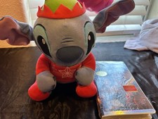 Disney Lilo  Stitch Stitch Holiday Elf Plush Stuffed Animal Small 6-14 in