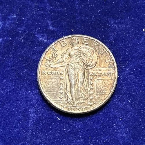 1930 Standing Liberty Quarter — AU Condition ZM