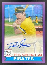 2018 Topps Archives Fan Favorites Purple #FFA-PG Phil Garner Autograph Auto /150