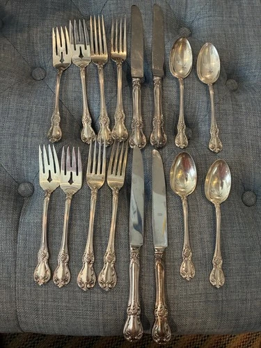 Vintage Towle Old Master 4 Place Settings Sterling Silver 4 Knife 8 Fork 4 Spoon