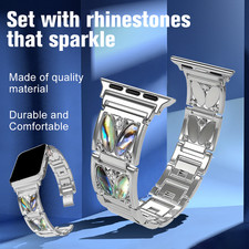 Bling Band for Apple Watch Series 10 9 SE 8 7 6 5 iWatch Strap 40/41/44/45/49mm