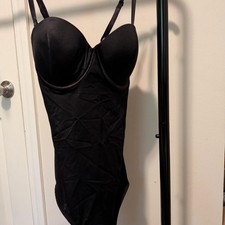 Women's Black T-Shaped Bodysuit