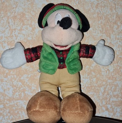 Micky Maus Pilot Figur Stofftier Plüschtier Disney Store 24,5cm Neuwertig 
