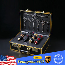 Large Barber Hair Stylist Suitcase Carrying Case Clippers Trimmers Tool Storage
