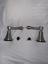 Delta H697SS Stainless Steel Roman Tub Handles Traditional Bathroom Brilliance