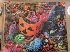White Mountain Puzzles "Halloween Treats" 1,000 pieces  FREE SHIPPING 