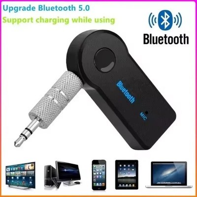 Wireless Bluetooth 5.0 , 3.5mm AUX Audio Stereo Music Car Receiver Adapter