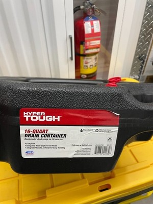 Oil Change Drain Container 16 Quart Large Pan Leak-Proof High Capacity Car Truck