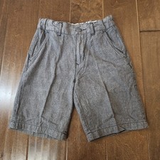 Mossimo Boys Gray Casual Dress Shorts Size 7 Button Front Pockets
